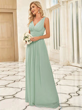 ever HUSH|Chiffon Empire Waist Sleeveless Pleated Bridesmaid Dress